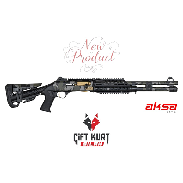 AKSA CROSSFİRE S4/Wİ EXTREME PRO (CAMO-1) YARI OTOMATİK YİVSİZ AV TÜFEĞİ (HAKİ-YEŞİL)